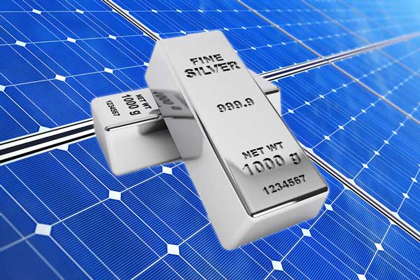 silver used in solar panels
